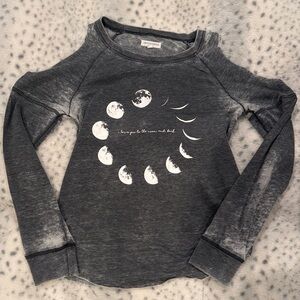 Grayson Threads Charcoal Gray Moon Phase Pullover Hoodie
